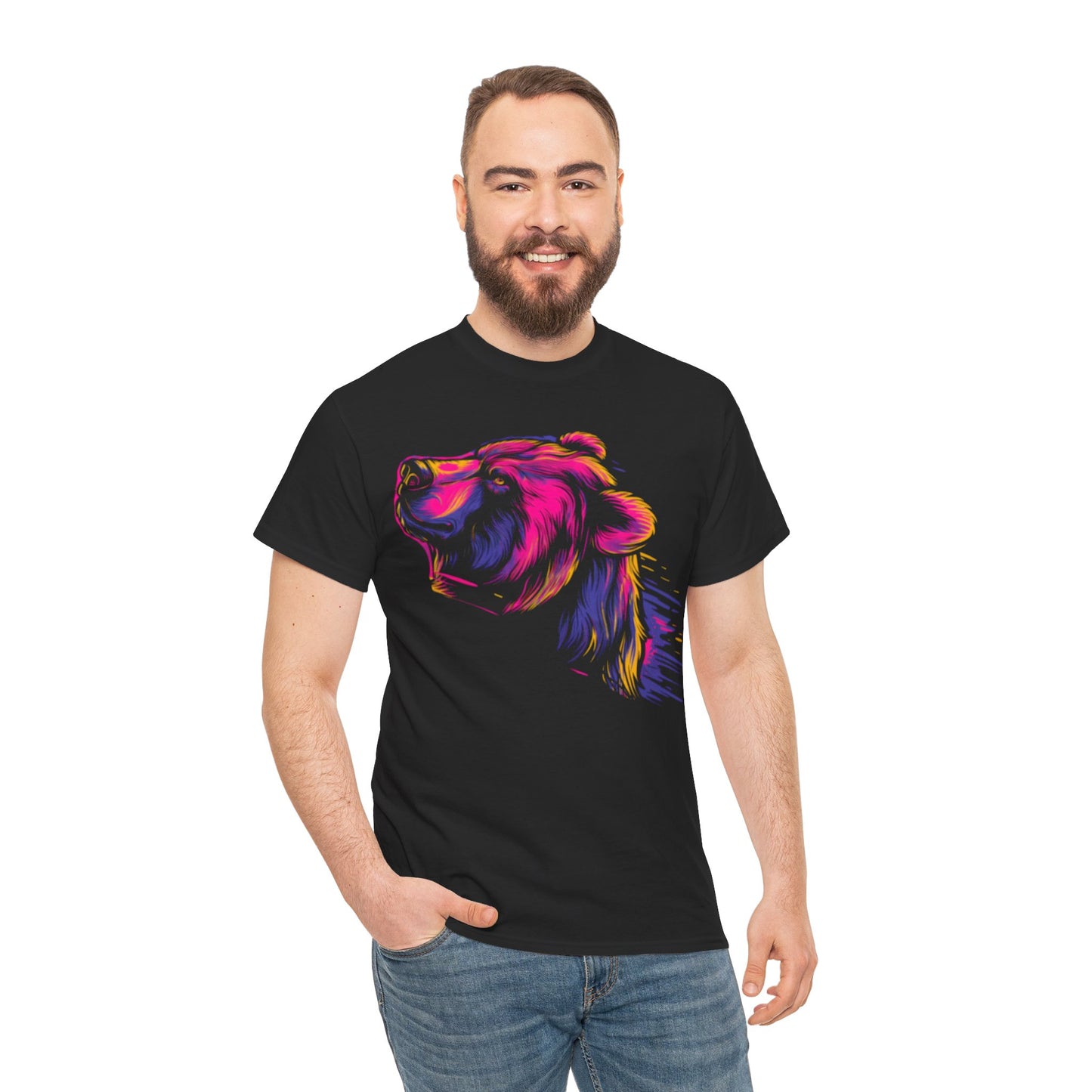 Bear Head Unisex Heavy Cotton Tee