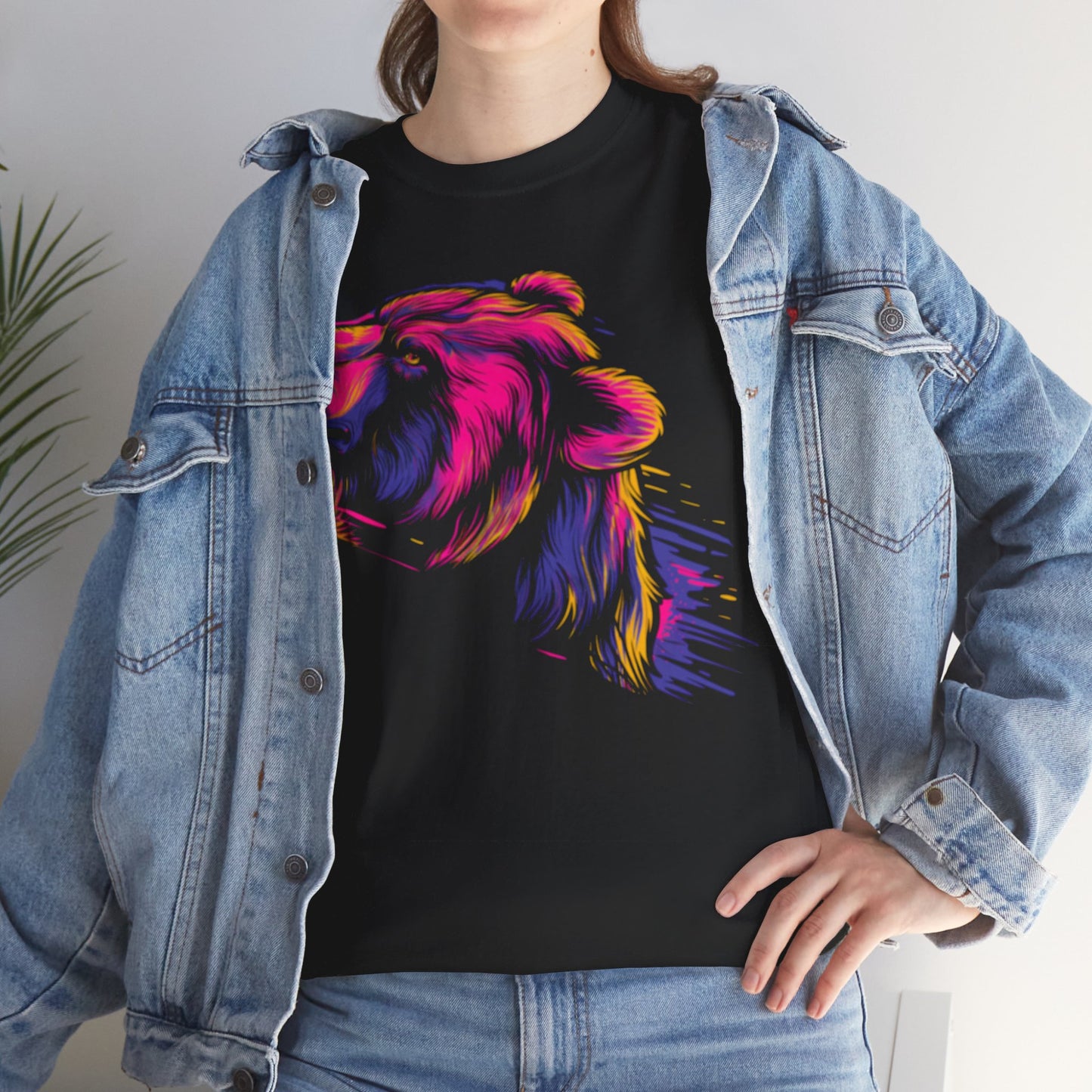 Bear Head Unisex Heavy Cotton Tee