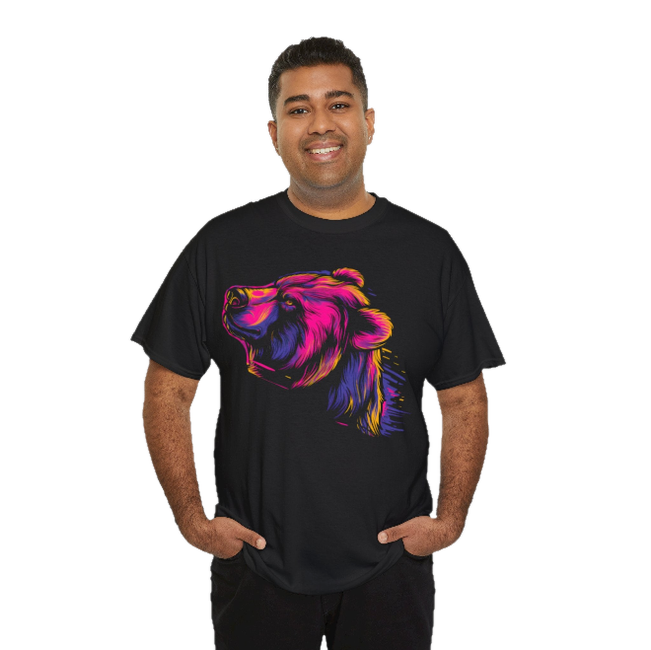 Bear Head Unisex Heavy Cotton Tee